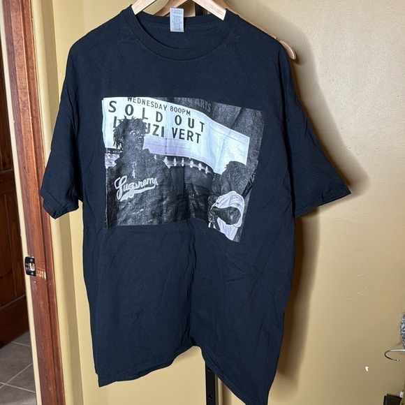 NWOT Plaboi Carti X Lil Uzi Vert Black Oversized Tee Size 2XL - Picture 2 of 4